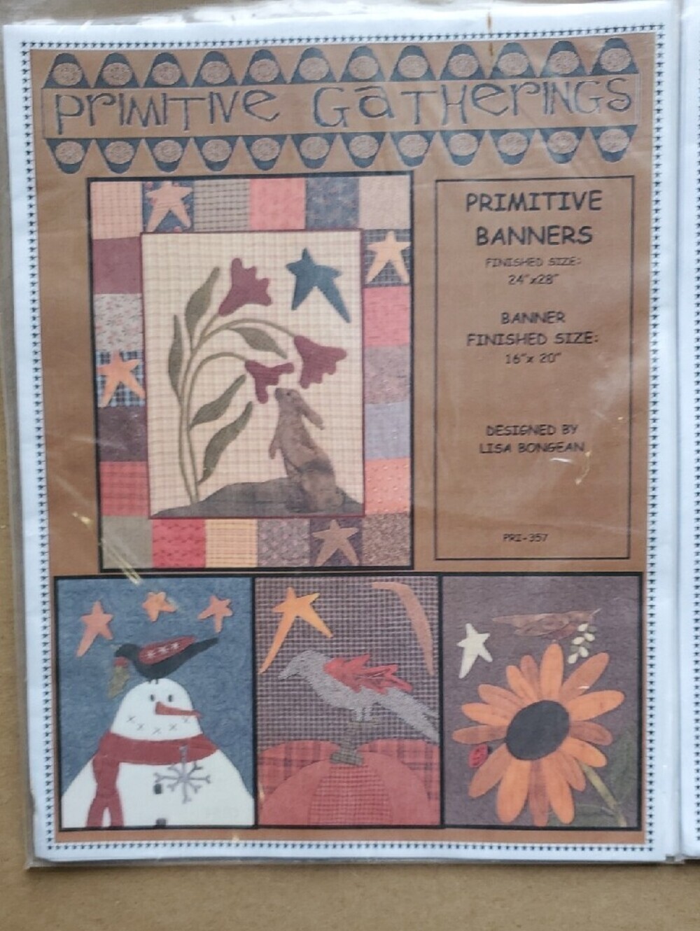 Home Art Fiber Arts Quilt Pattern Set - Cream & Green - Picture 3 of 4